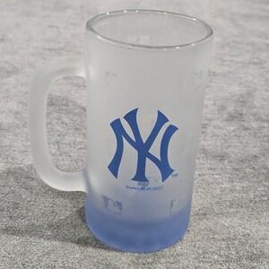 New York Yankees Frosted Beer Mug Glass MLB Boelter 2007 Collectible